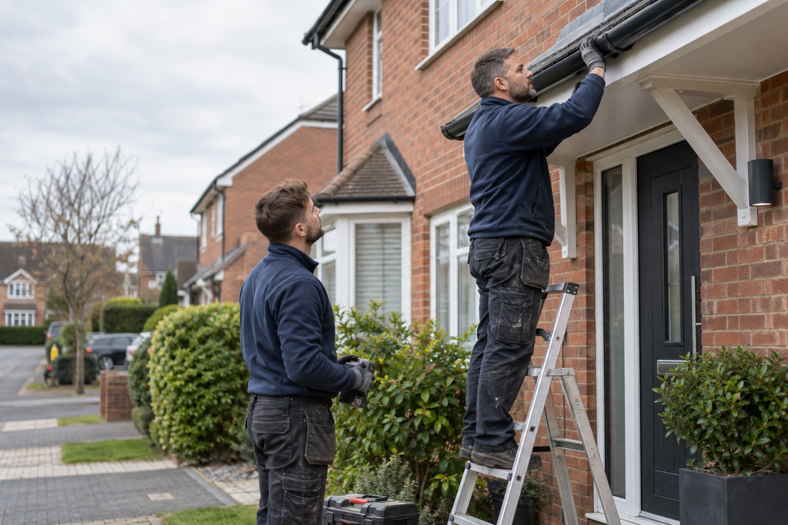 Property maintenance work at a British home